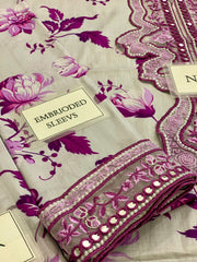 Aneela's | White & Purple - Lawn Collection