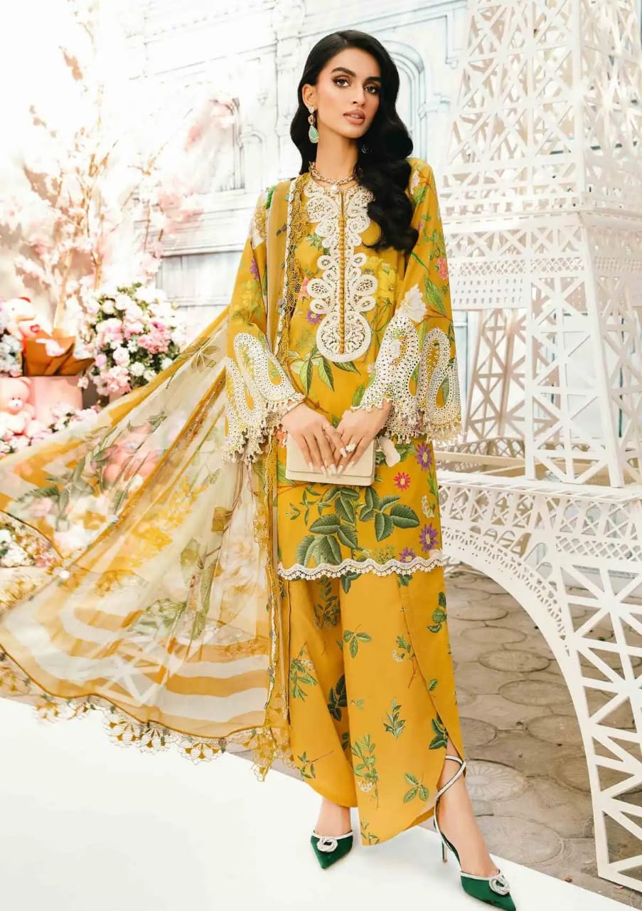 Maria B MPS-2604-B | Mustard - Printed Lawn Collection