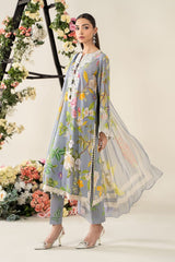 Maria B MPS-2604-A | Grey - Printed Lawn Collection
