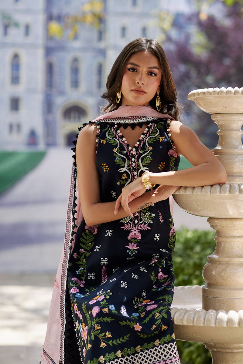 Mina Hasan | Black - Lawn Cotton Collection