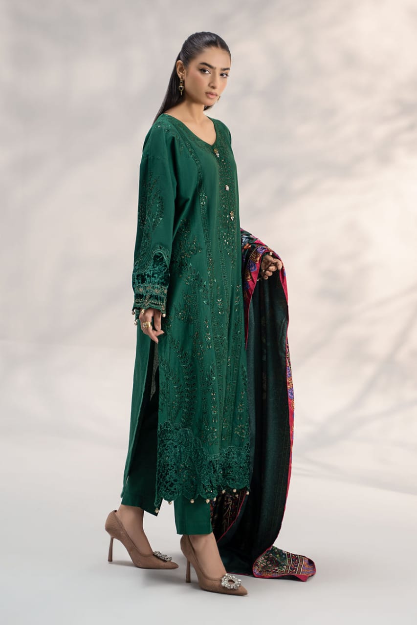 Maria B | Bottle Green - Casual Wear Cotton Collection