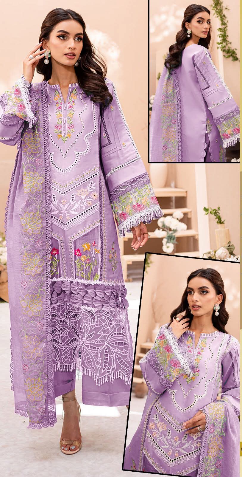 Parishay | Light Purple - Cotton Chikankari Collection