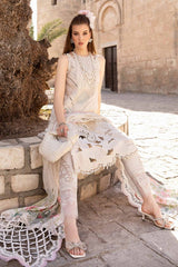 Maria B D-2407-A | Off White - Cotton Chikankari Collection