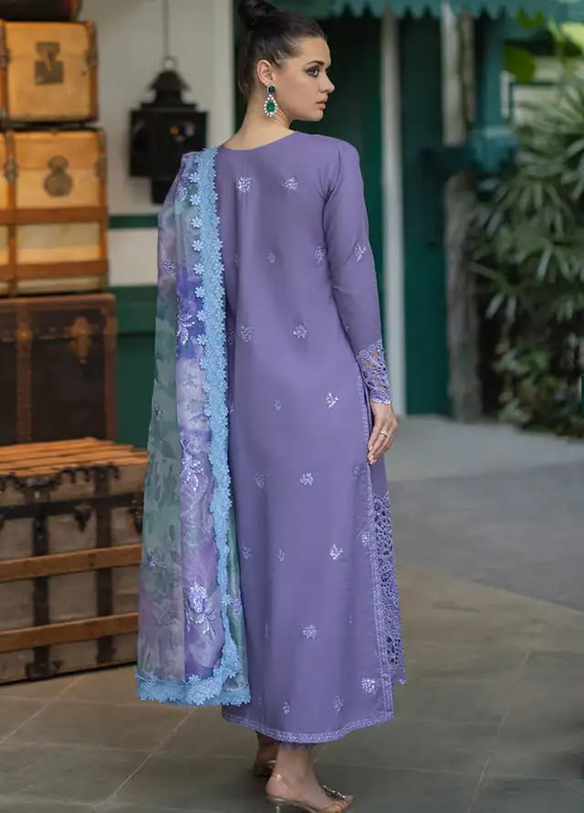 Mushq | Purple - Chikankari Collection