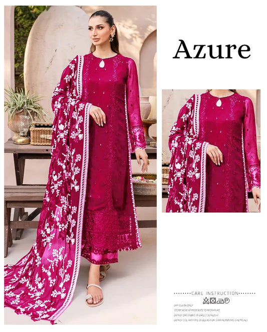 Azure | Shocking Pink - Chiffon Collection