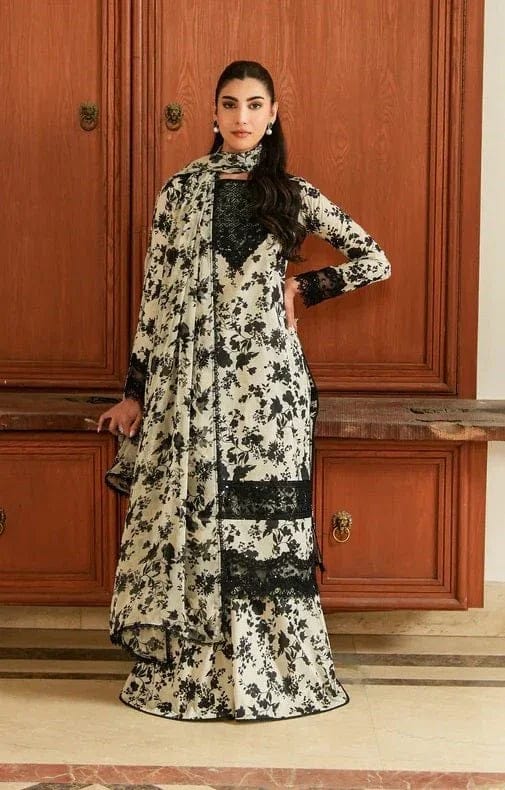 Aneela’s Collection | Skin & Black - Lawn & Chiffon Collection