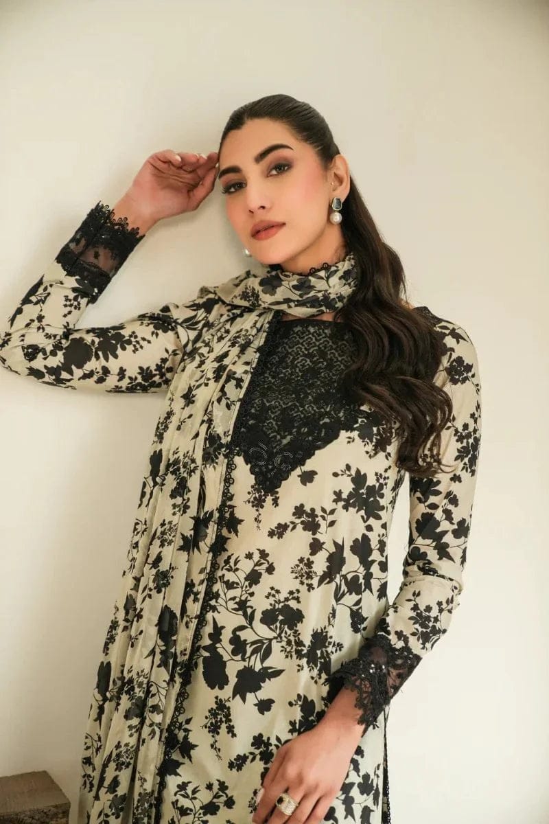 Aneela’s Collection | Skin & Black - Lawn & Chiffon Collection