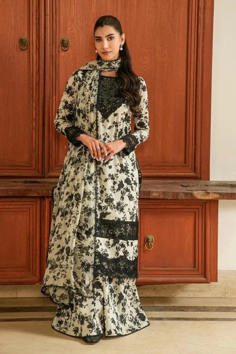 Aneela’s Collection | Skin & Black - Lawn & Chiffon Collection