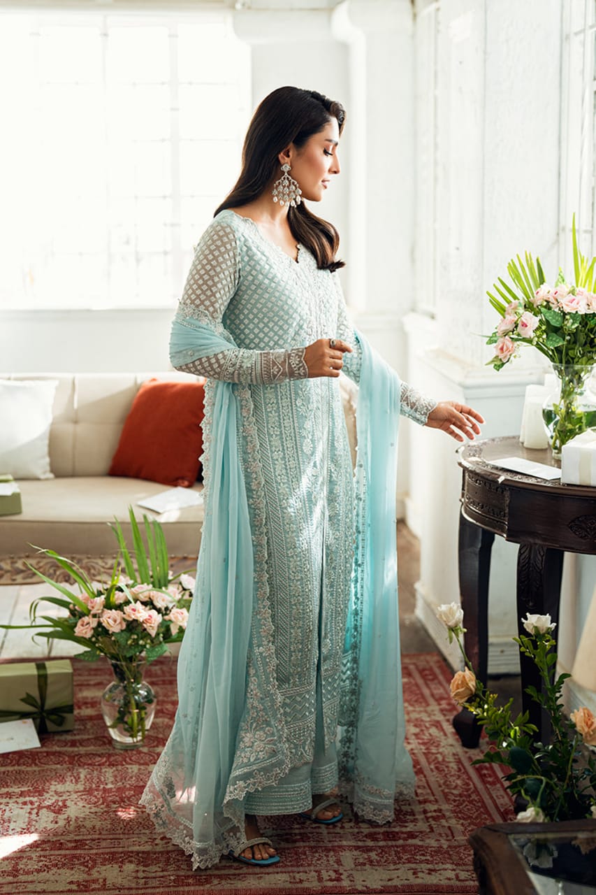 Azure | Sky Blue - Semi Pure Chiffon Collection