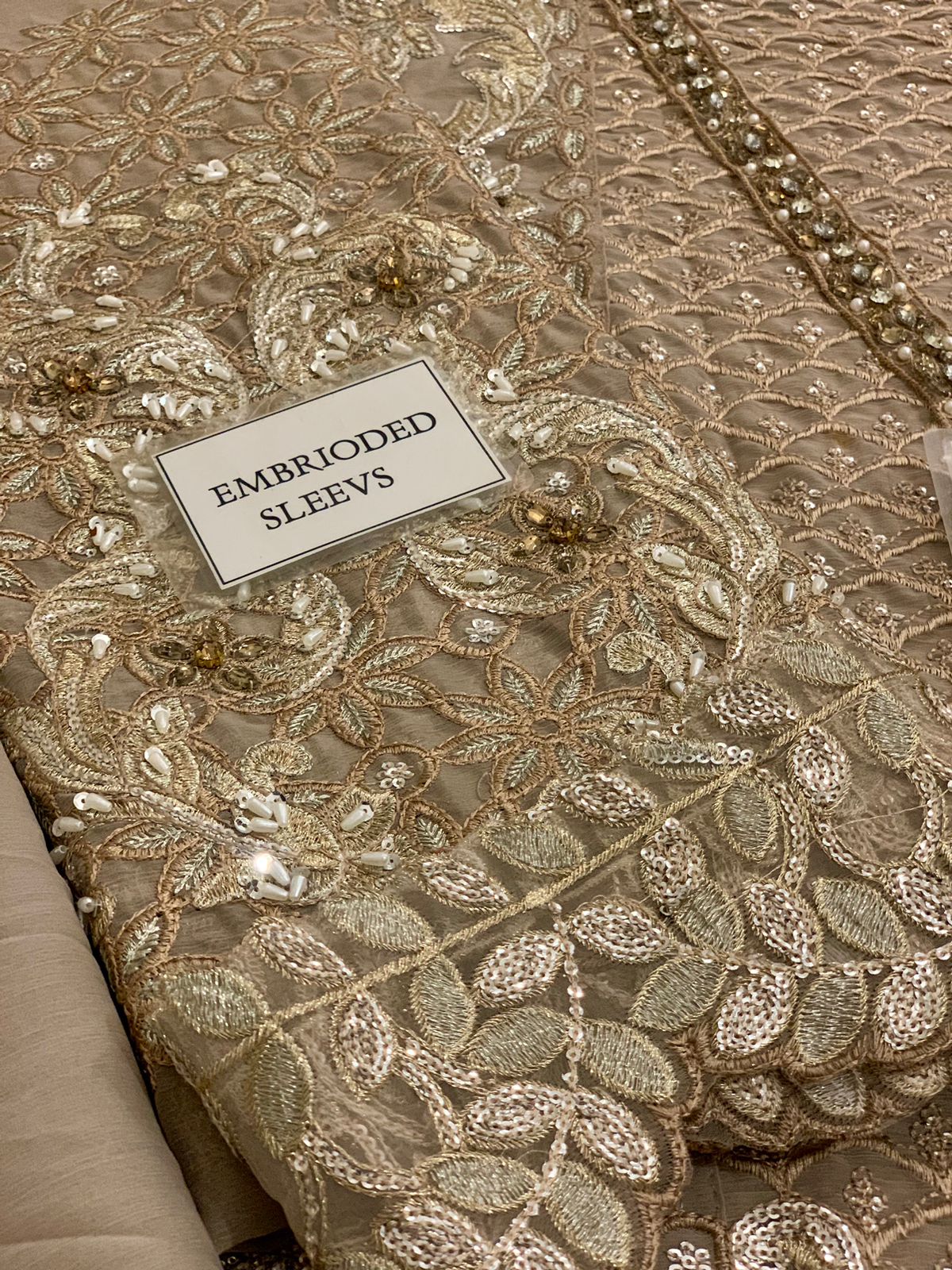 Maria B BD-3006 | Steel Grey - Chiffon Collection