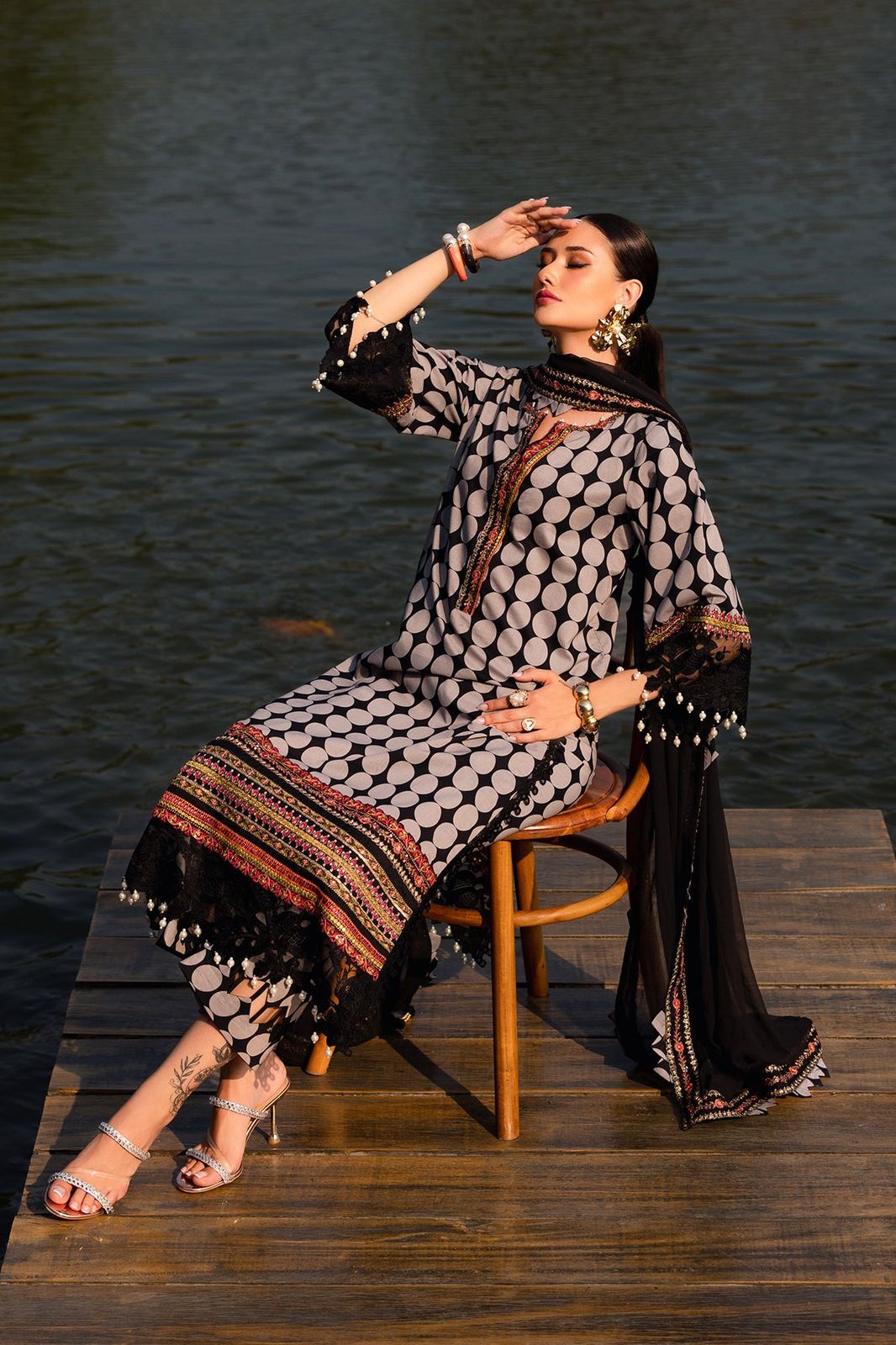 Charizma | Black & White - Lawn Collection