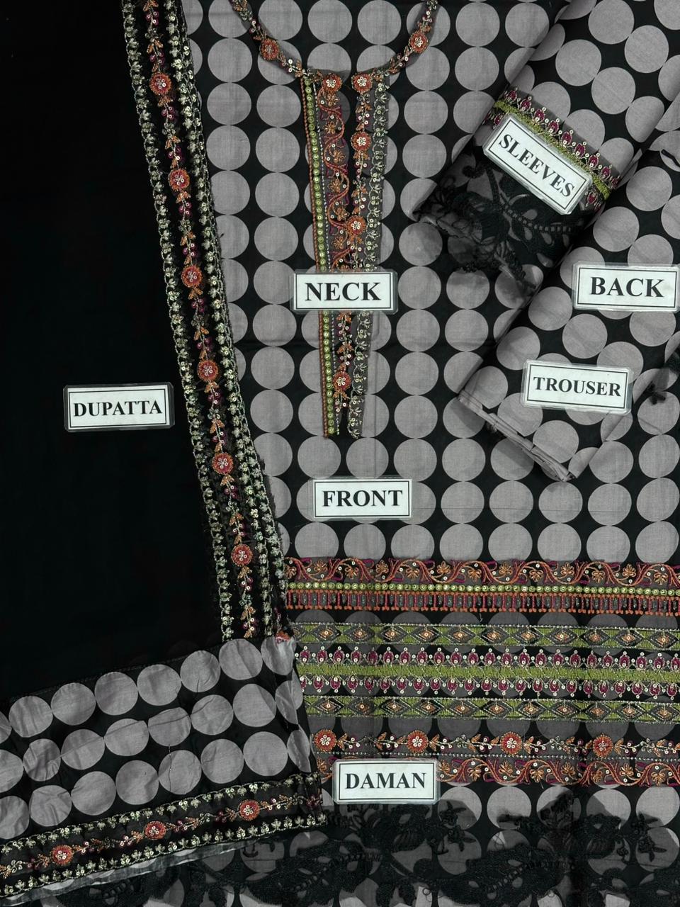 Charizma | Black & White - Lawn Collection