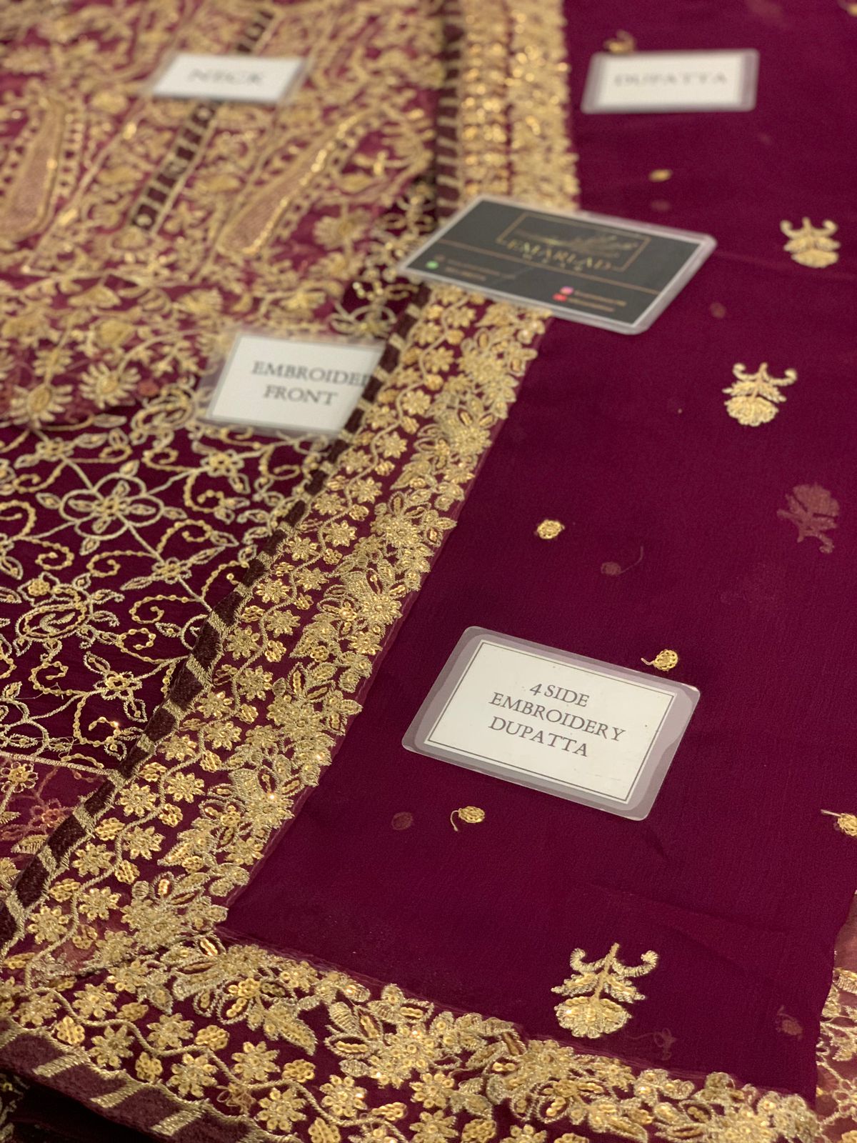 Asim Jofa | Maroon - Chiffon Collection
