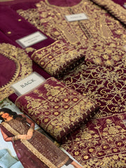 Asim Jofa | Maroon - Chiffon Collection