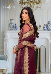 Asim Jofa | Maroon - Chiffon Collection