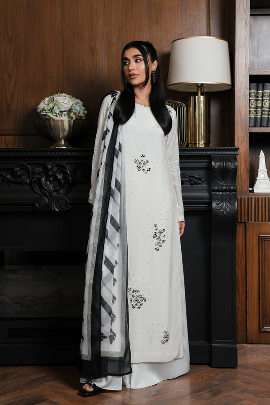 Lulusar | White - Raw Silk Collection