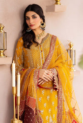 Adan Libas | Yellow - Fancy Organza Embroidered Collection