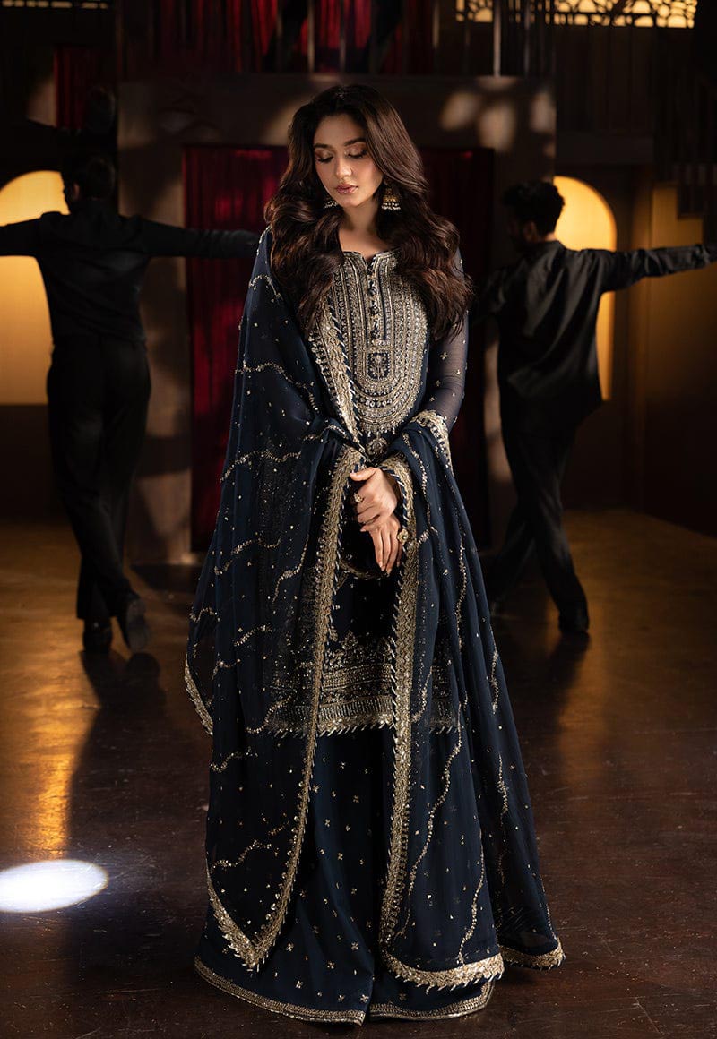asim jofa blue dress EID PRET EDIT 3 Collection By Asim Jofa | Launching Tomorrow (15th May) at 6 PM AJPB-320 | 2 PCS