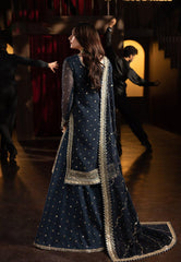 Asim Jofa | Navy Blue - Chiffon Embroidered Collection
