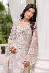 Maria B MPC-25-101 | White - Chiffon Collection