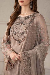 Maria B MCS-25-107 | Beige - Chiffon Collection
