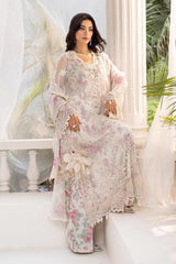 Maria B MPC-25-101 | White - Chiffon Collection
