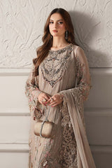 Maria B MCS-25-107 | Beige - Chiffon Collection