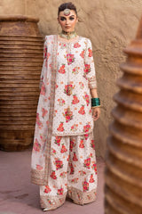 Charizma | White - Digital Printed Silk Collection