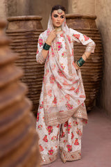 Charizma | White - Digital Printed Silk Collection