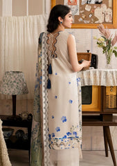 Asifa & Nabeel | White & Blue - Luxury Lawn Collection