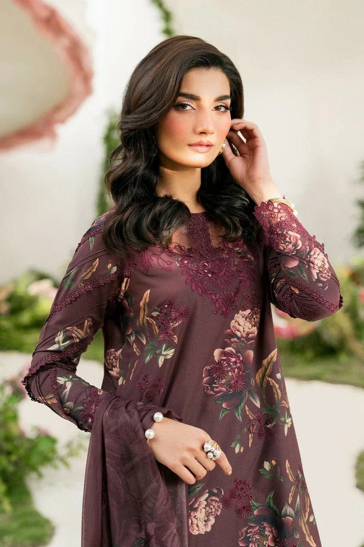 Iznik | Maroon - Lawn Collection