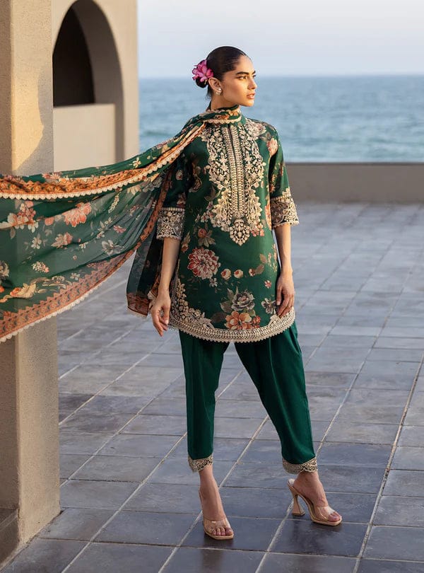 Zainab Chottani | Dark Green - Luxury Lawn Collection