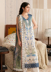 Asifa & Nabeel | White & Blue - Luxury Lawn Collection