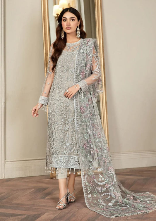 Zarif | Silver Grey - Net Collection