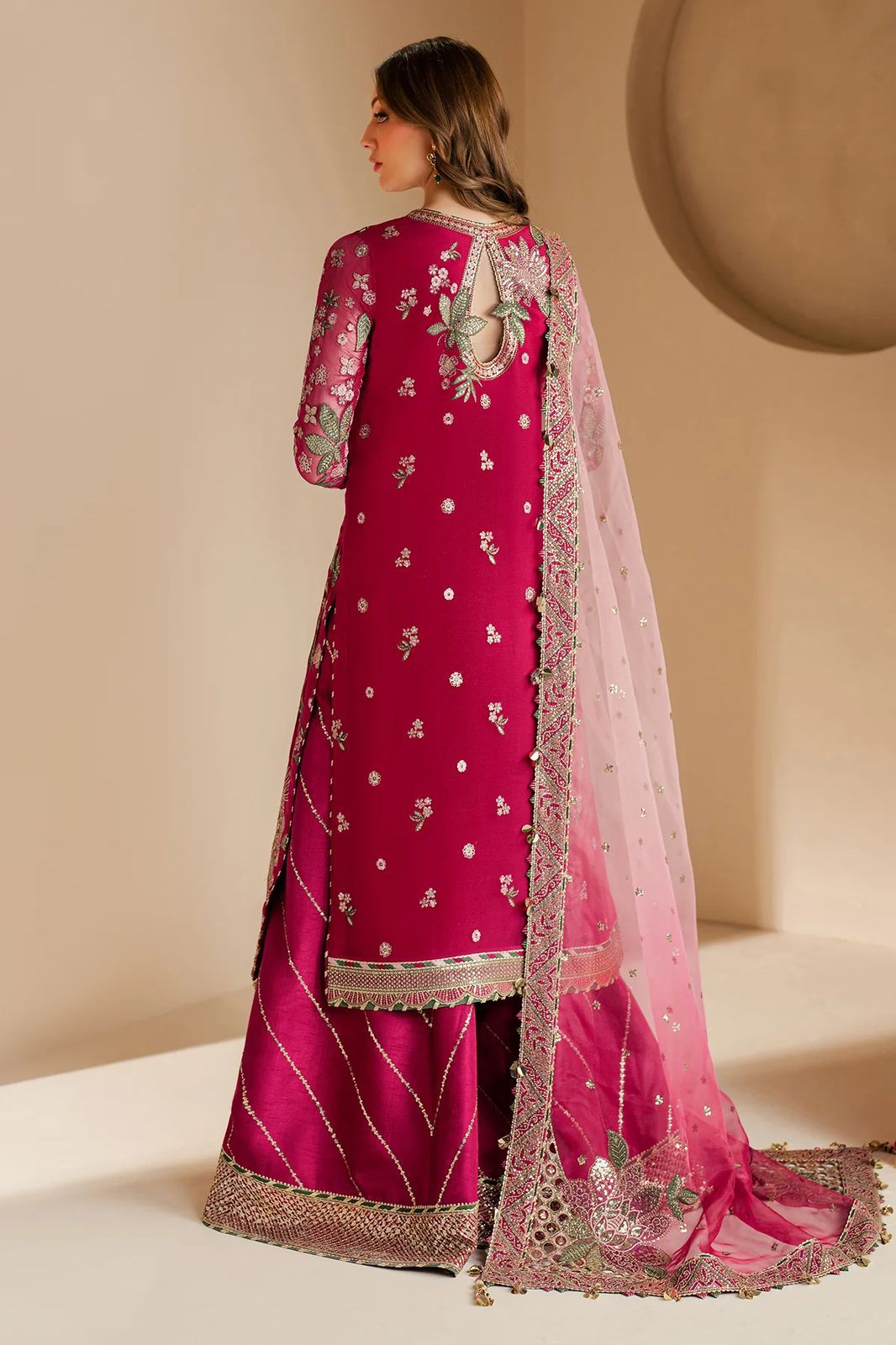 Jazmin | Shocking Pink - Semipure Chiffon Collection
