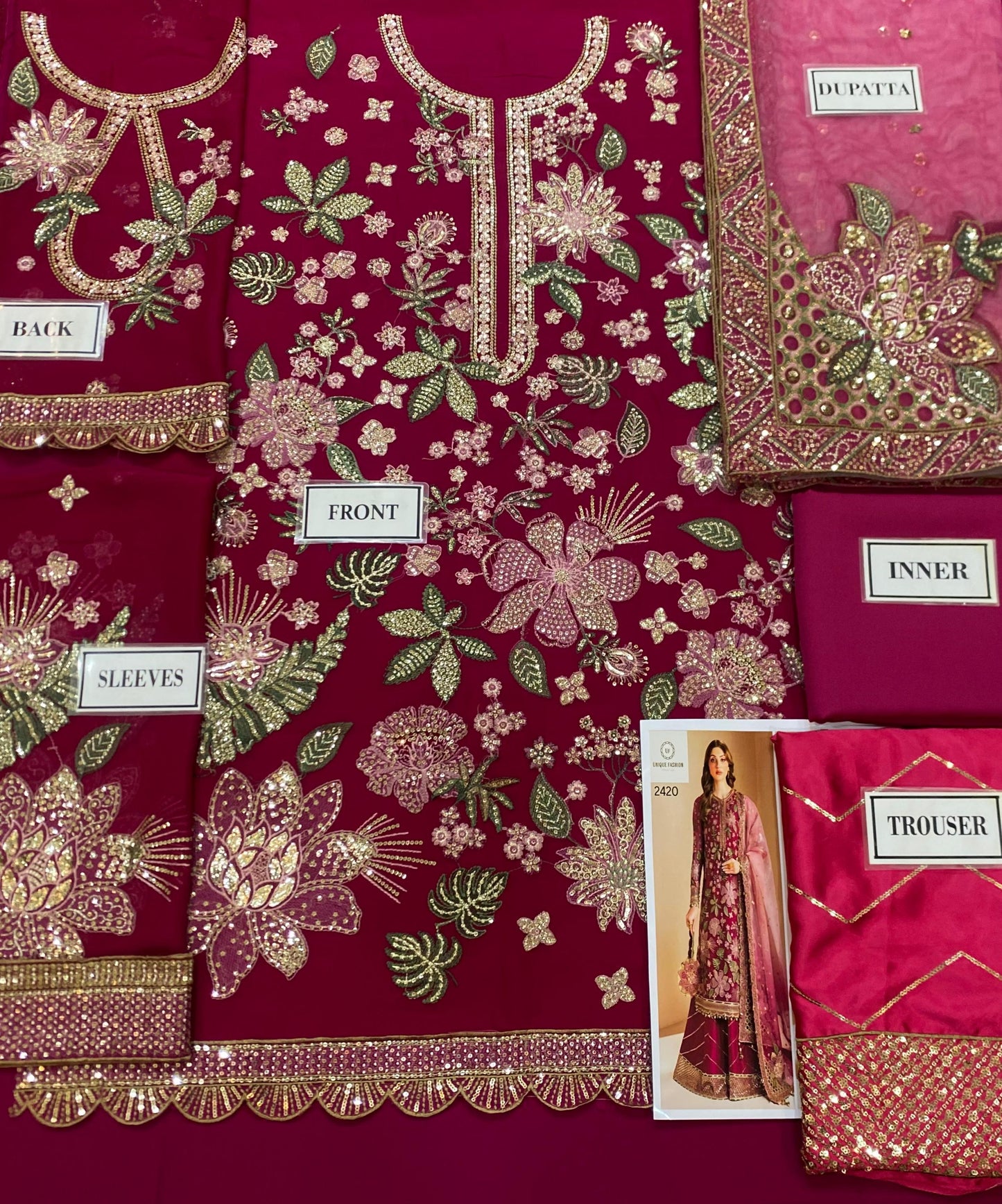 Jazmin | Shocking Pink - Semipure Chiffon Collection