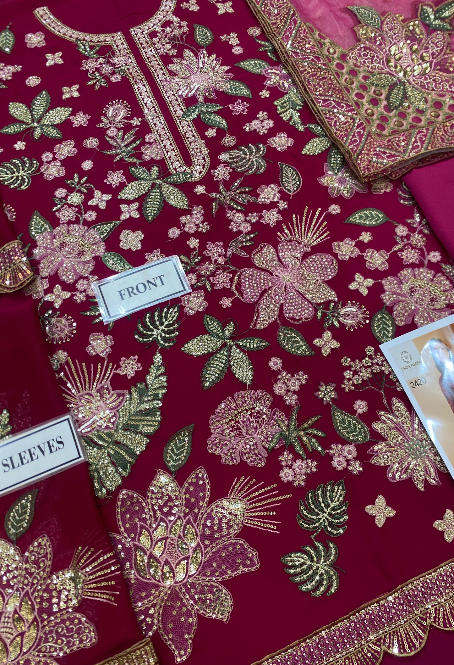 Jazmin | Shocking Pink - Semipure Chiffon Collection