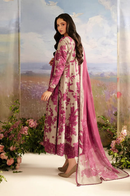 Iznik | Skin Maroon - Lawn Printed With Chikankari Collection