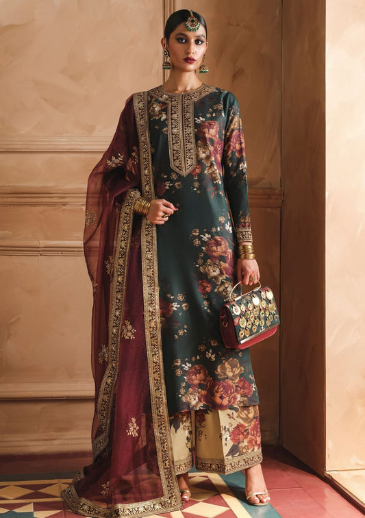 Hum Joli | Dark Teal - Lawn Collection