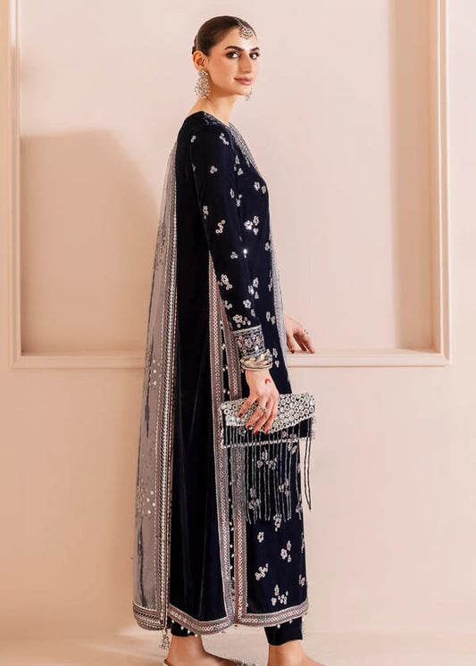 Jazmin | Navy Blue - Velvet Collection