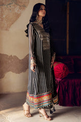 Charizma | Black - Digital Chiffon Embroidered Collection