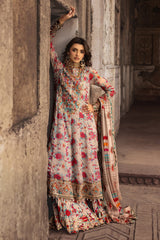 Charizma | Grey - Embroidered Digital Chiffon Collection