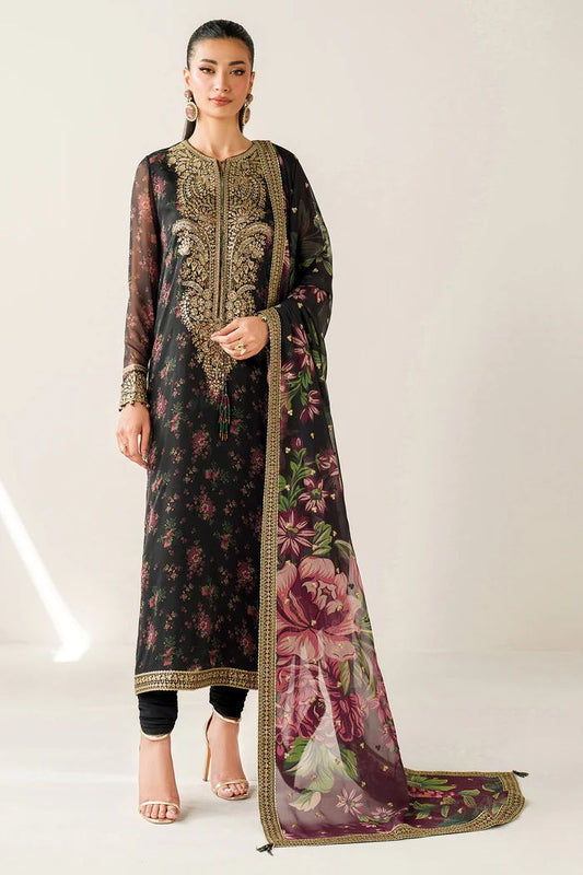 Jazmin | Black - Lawn Collection