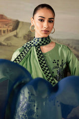 Nureh | Green & Blue - Shamoz Silk Collection
