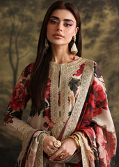 Hum Joli | Skin Red Flower - 3 Piece Lawn Collection