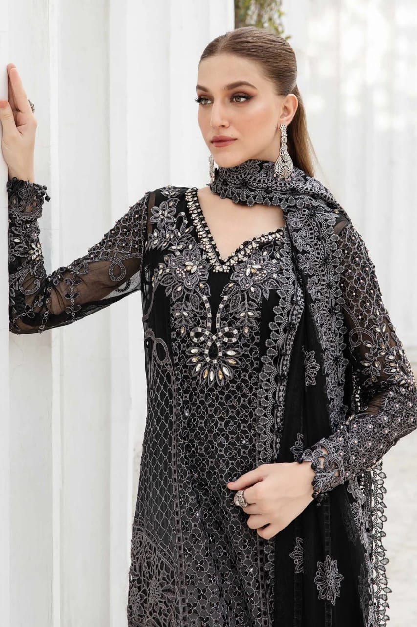 Maria B | Black Tie & Die - Chiffon collection