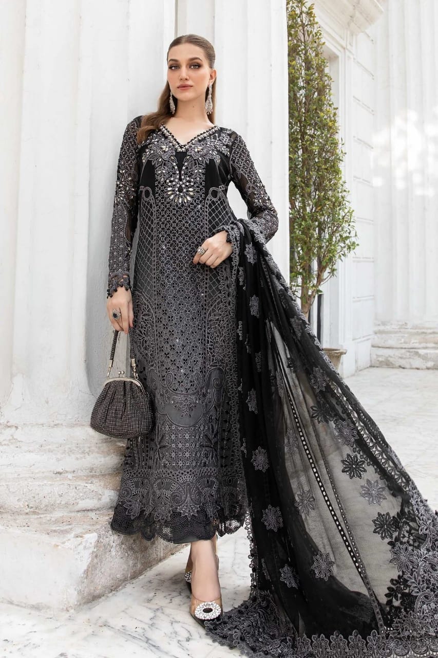 Maria B | Black Tie & Die - Chiffon collection