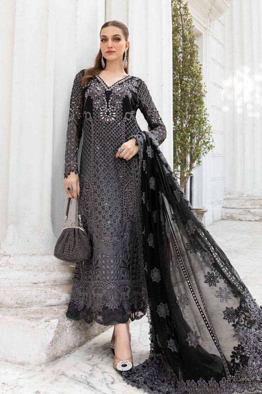 Maria B | Black Tie & Die - Chiffon collection