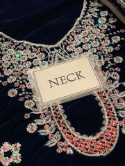Jazmin | Navy Blue - Velvet Collection