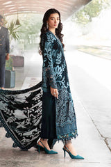 Maria B DL-1203 | Teal - Velvet Palachi Collection